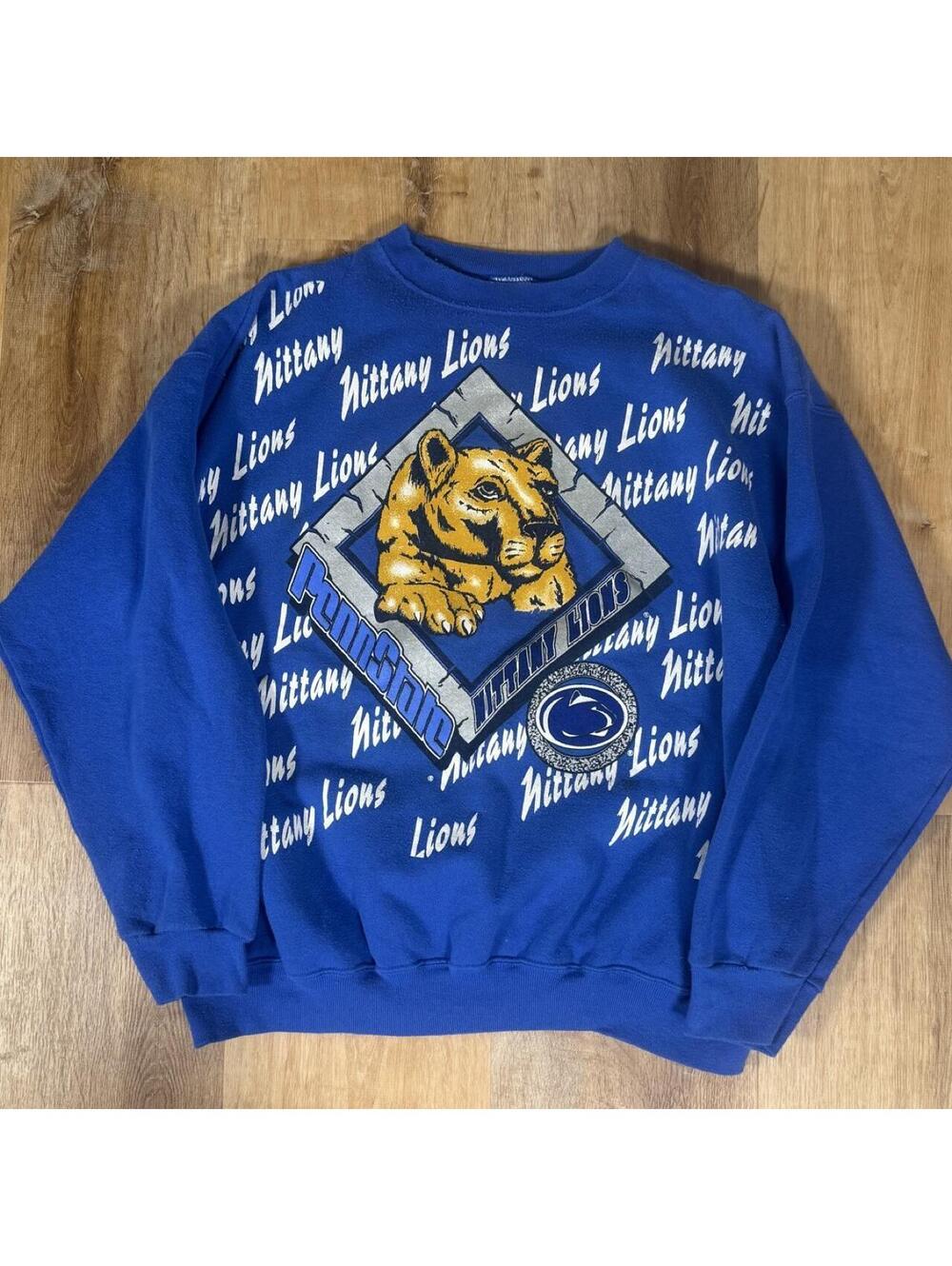 90s Penn State Nittany Lions Blue Crewneck Sweatshirt – Size XL